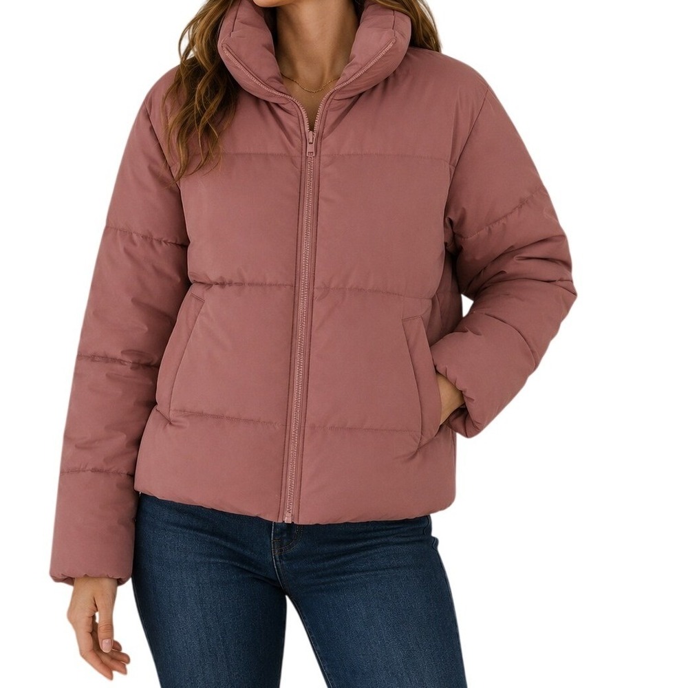 Merokeety‎ Mauve Dusty Rose Puffer Jacket Women's XS